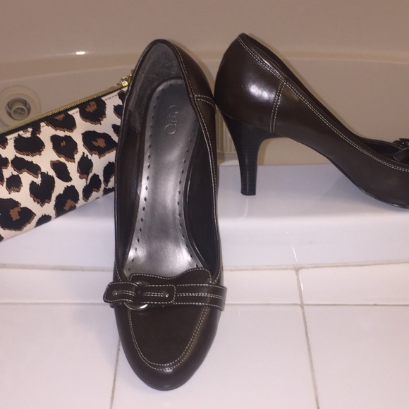 Cato Slip-On Heels - Brown - NWOT - Picture 2 of 4